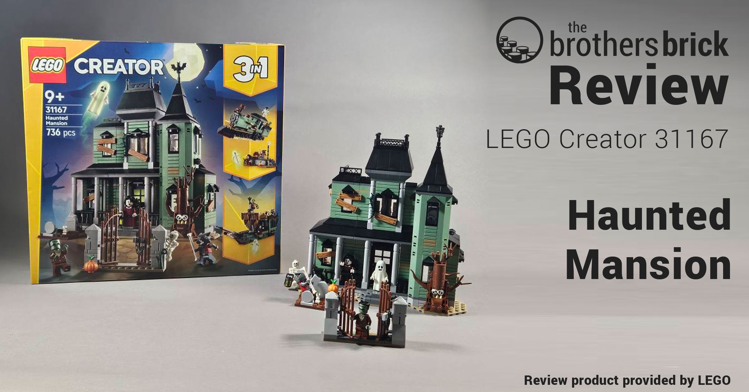コンバイン 31167: Creator 3-in-1 Haunted Mansion Set Review - BricksFanz