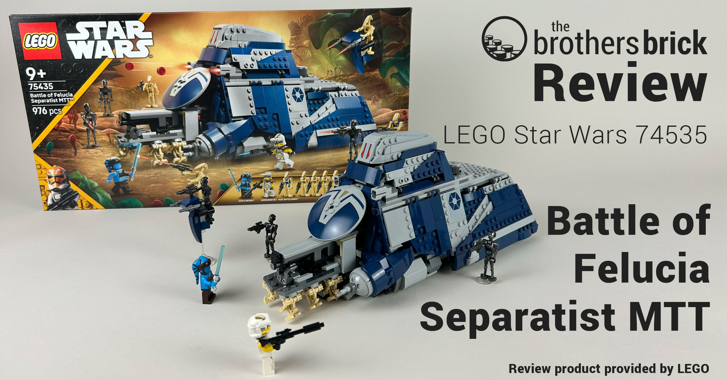 LEGO Star Wars 74535 Battle of Felucia Separatist MTT [REVIEW