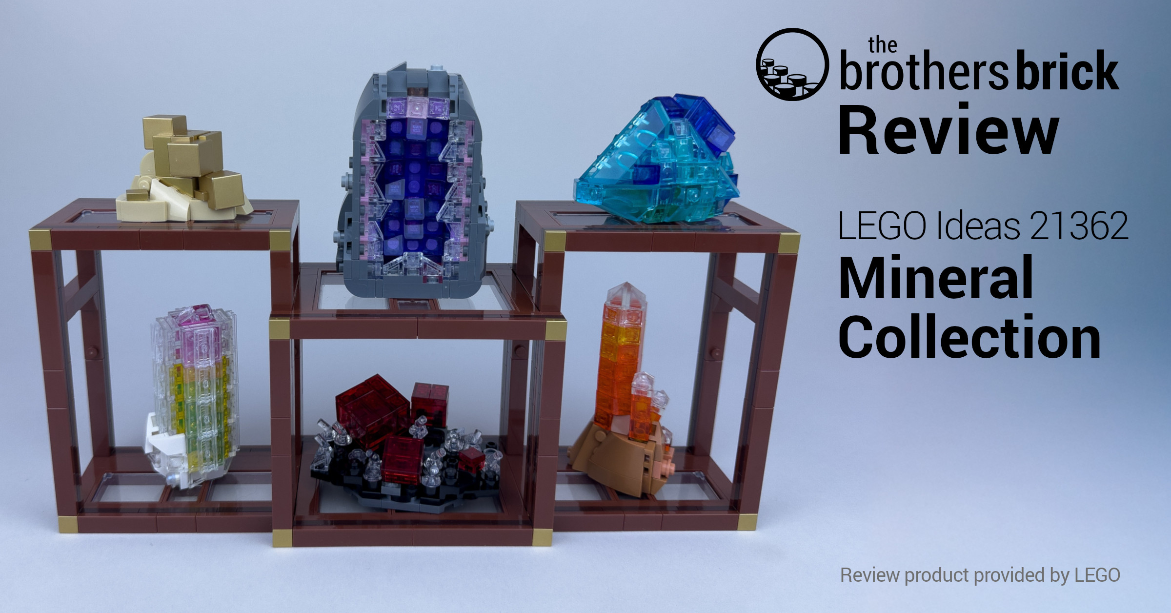 サンページ LEGO Ideas 21362 Mineral Collection: Crystals from bricks [Review