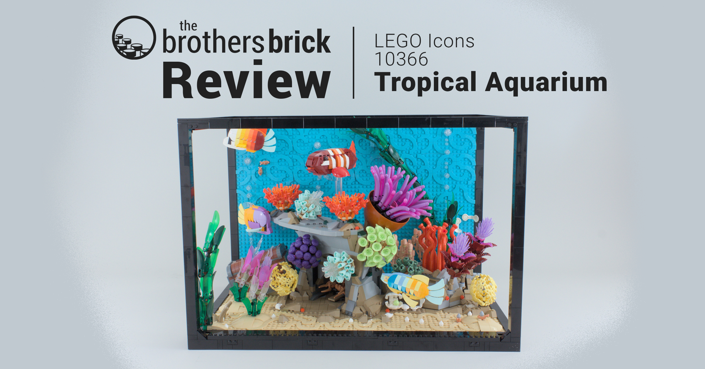LEGO Icons 10366 Tropical Aquarium: deep-dive into the world of re