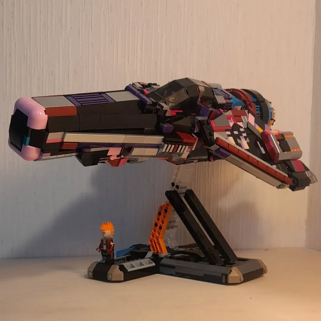 Bricknap's LEGO spacecraft paint a colorful, cyberpunk-cool future