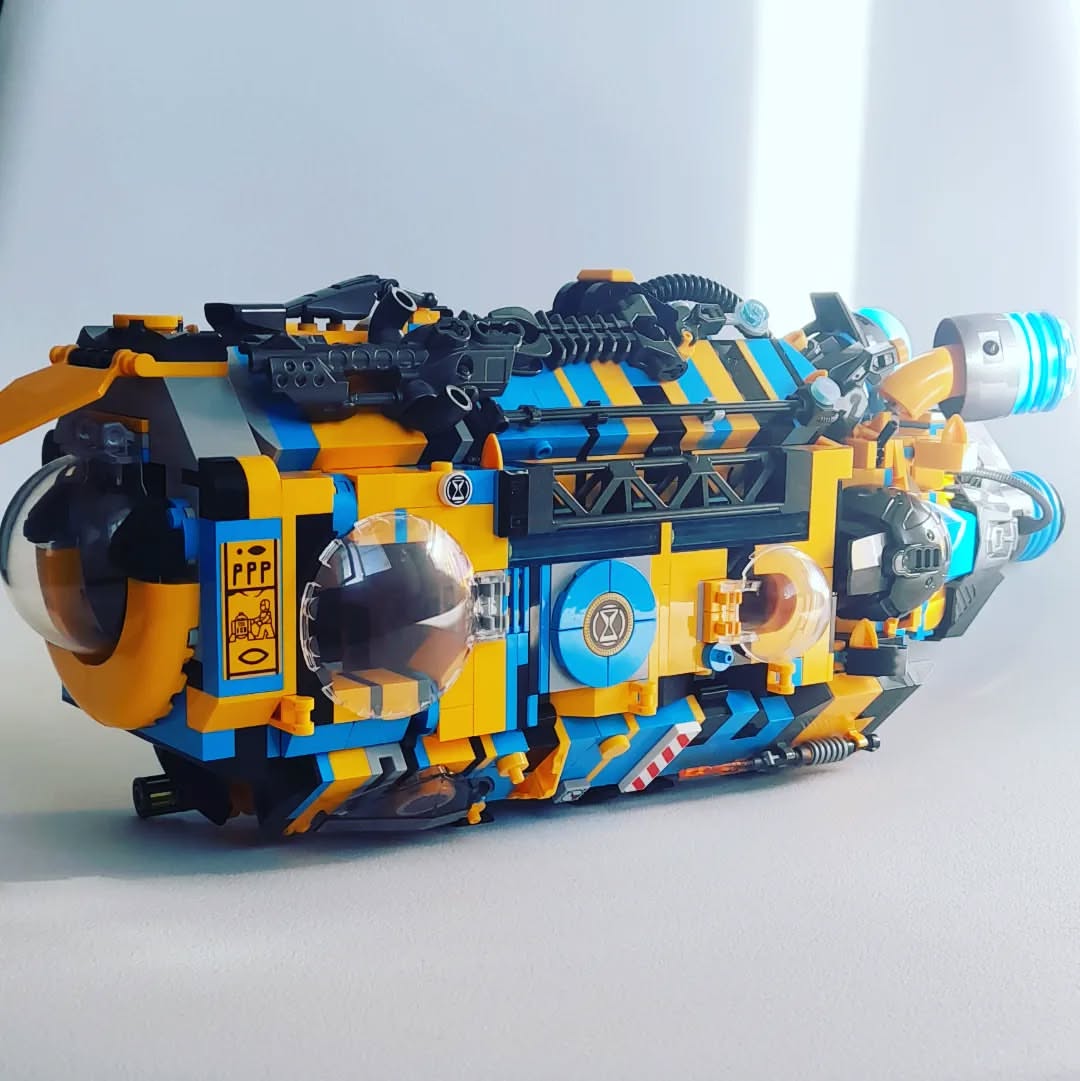 Bricknap's LEGO spacecraft paint a colorful, cyberpunk-cool future