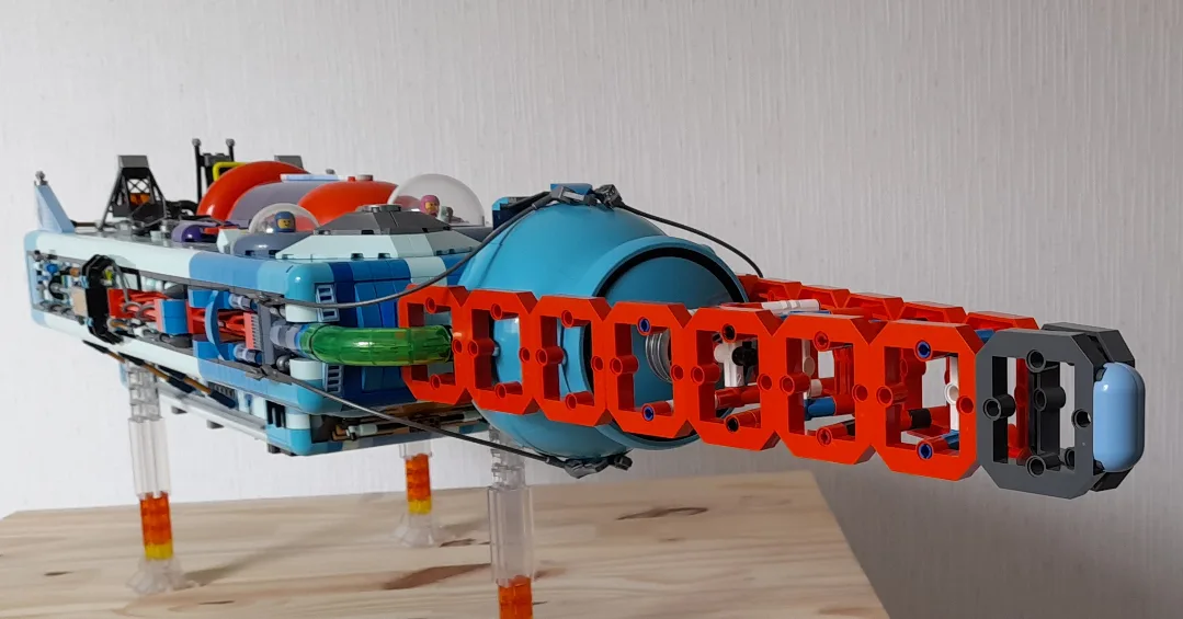 Bricknap's LEGO spacecraft paint a colorful, cyberpunk-cool future
