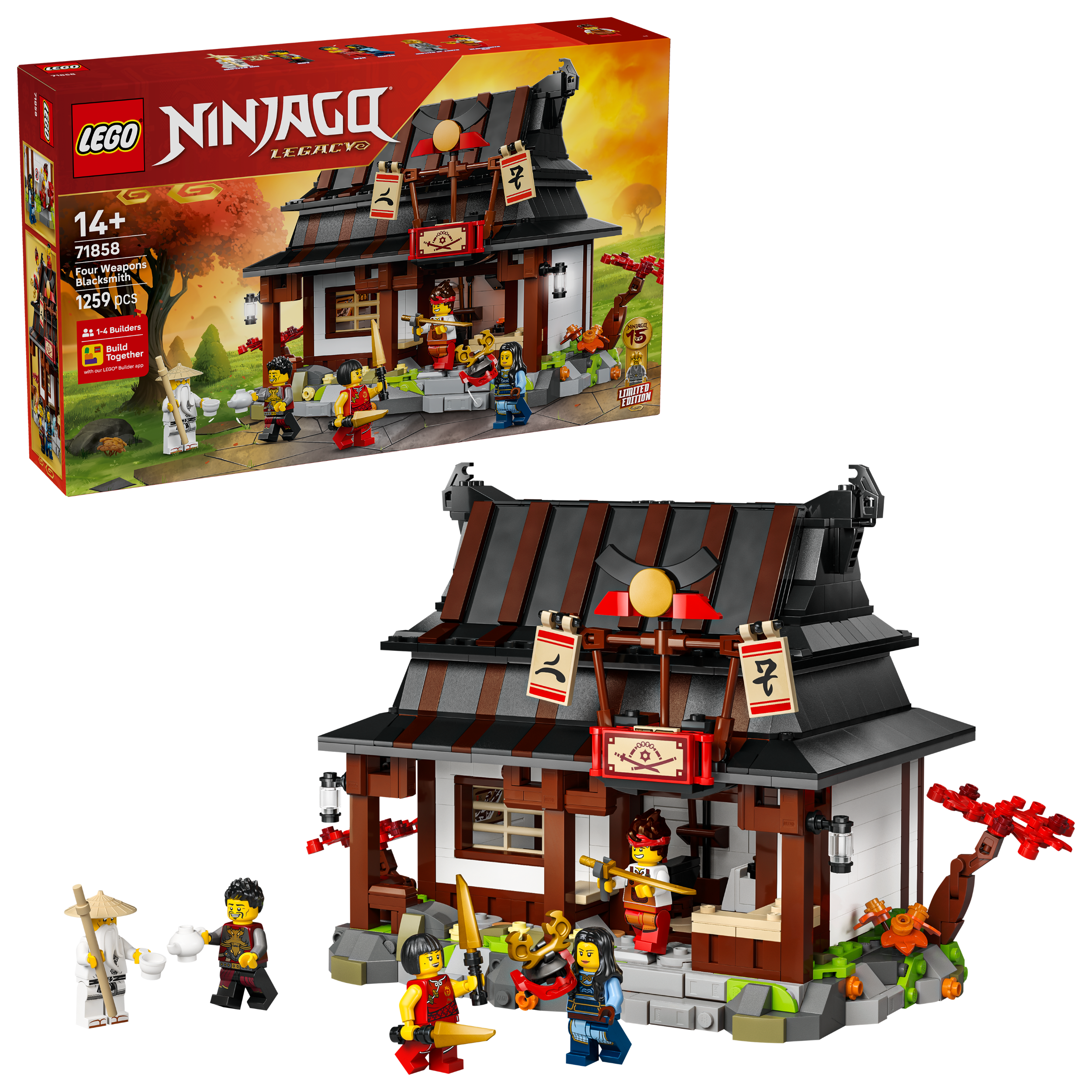 Celebrate 15 years of LEGO Ninjago with fantastic Four Weapons