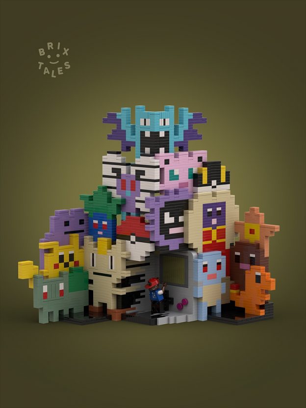 Pokemon Character Stack Gotta stack ‘em all, Pokémon! - The Brothers Brick | The Brothers Brick