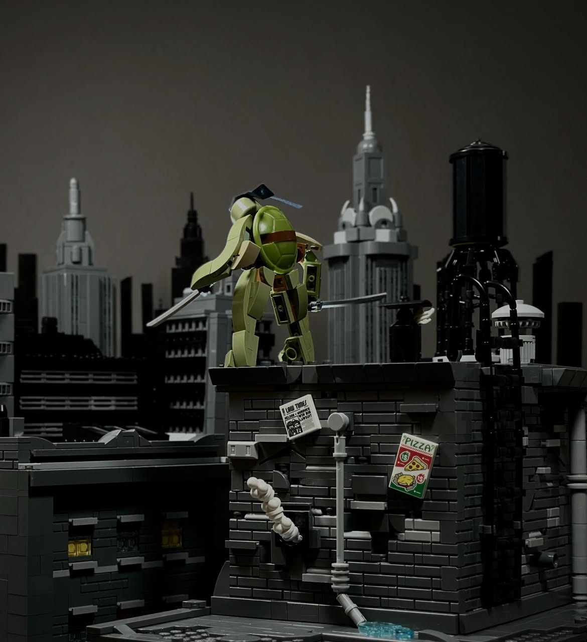 This forced-perspective TMNT scene has us going Cowabunga